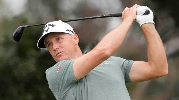 Alex Noren watches a shot during the 2023 U.S. Open.